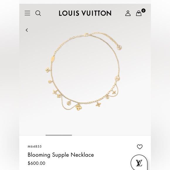 Louis Vuitton Blooming Supple Necklace like new - Picture 3 of 9